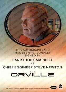 2019 Rittenhouse The Orville Season One - Bordered Autographs #NNO Larry Joe Campbell Back