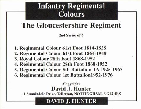 2013 Regimental Colours : The Gloucestershire Regiment 2nd Series #NNO Title Card Back