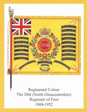 2013 Regimental Colours : The Gloucestershire Regiment 2nd Series #4 Regimental Colour The 28th (North Gloucestershire) Regiment of Foot 1868-1952 Front