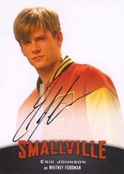 2012 Cryptozoic Smallville Seasons 7-10 - Autographs #A7 Eric Johnson as Whitney Fordman Front