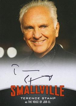 2012 Cryptozoic Smallville Seasons 7-10 - Autographs #A14 Terence Stamp as The Voice of Jor-El Front