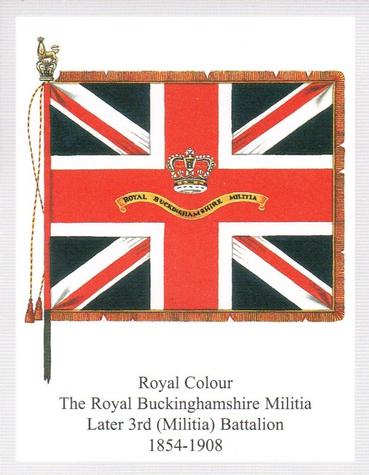 2011 Regimental Colours : The Oxfordshire and Buckinghamshire Light Infantry 2nd Series #5 Royal Colour The Royal Buckinghamshire Militia (King's Own) Later 3rd (Militia) Battalion 1854-1908 Front