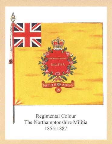 2013 Regimental Colours : The Northamptonshire Regiment 2nd Series #3 Regimental Colour The Northamptonshire Militia Later 3rd Battalion 1855-1887 Front