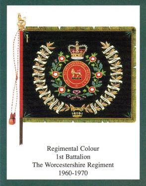 2004 Regimental Colours : The Worcestershire Regiment 1st Series #6 Regimental Colour 1st Battalion The Worcestershire Regiment 1960-1970 Front
