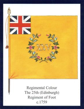 2013 Regimental Colours : The King's Own Scottish Borderers 2nd Series #2 Regimental Colour The 25th (Edinburgh) Regiment of Foot c.1759 Front
