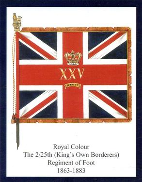 2013 Regimental Colours : The King's Own Scottish Borderers 2nd Series #4 Regimental Colour The 25th (Sussex) Regiment of Foot c.1805 Front