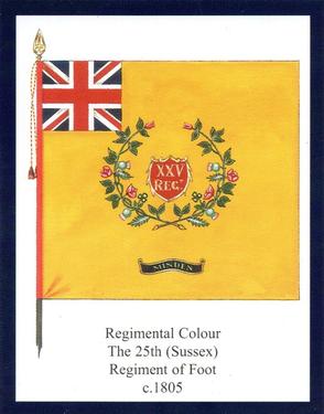 2013 Regimental Colours : The King's Own Scottish Borderers 2nd Series #5 Regimental Colour The 2/25th (King's Own Borderers) Regiment of Foot 1863-1883 Front