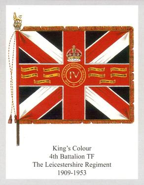 2013 Regimental Colours : The Royal Leicestershire Regiment 2nd Series #5 King's Colour 4th Battalion TF The Leicestershire Regiment 1909-1953 Front