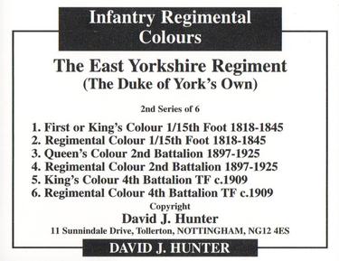 2011 Regimental Colours : The East Yorkshire Regiment (The Duke of York's Own) 2nd Series #NNO Title Card Back