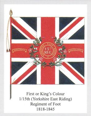 2011 Regimental Colours : The East Yorkshire Regiment (The Duke of York's Own) 2nd Series #1 First or King's Colour 1/15th (Yorkshire East Riding) Regiment of Foot 1818-1845 Front