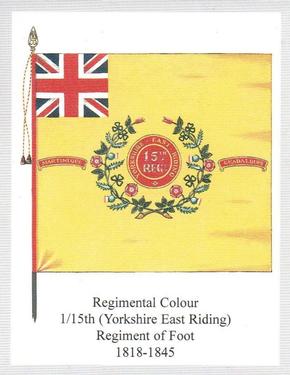 2011 Regimental Colours : The East Yorkshire Regiment (The Duke of York's Own) 2nd Series #2 Regimental Colour 1/15th (Yorkshire East Riding) Regiment of Foot 1818-1845 Front