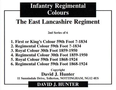 2012 Regimental Colours : The East Lancashire Regiment 2nd Series #NNO Title Card Back