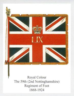 2012 Regimental Colours : The East Lancashire Regiment 2nd Series #5 Royal Colour The 59th (2nd Nottinghamshire) Regiment of Foot 1868-1924 Front