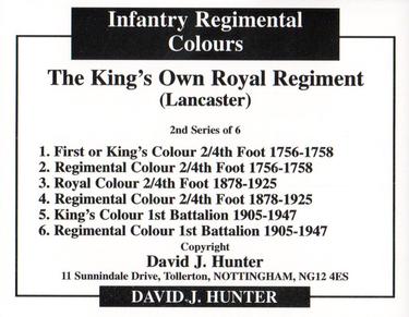 2012 Regimental Colours : The King's Own Royal Regiment (Lancaster) 2nd Series #NNO Title Card Back