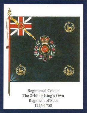 2012 Regimental Colours : The King's Own Royal Regiment (Lancaster) 2nd Series #2 Regimental Colour The 2/4th or King's Own Regiment of Foot 1756-1758 Front