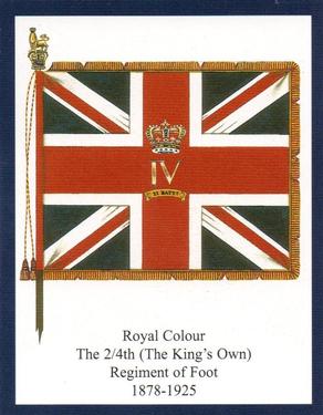 2012 Regimental Colours : The King's Own Royal Regiment (Lancaster) 2nd Series #3 Royal Colour The 2/4th (The King's Own) Regiment of Foot 1878-1925 Front