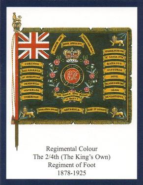 2012 Regimental Colours : The King's Own Royal Regiment (Lancaster) 2nd Series #4 Regimental Colour The 2/4th (The King's Own) Regiment of Foot 1878-1925 Front