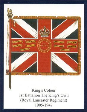 2012 Regimental Colours : The King's Own Royal Regiment (Lancaster) 2nd Series #5 King's Colour 1st Battalion The King's Own (Royal Lancaster Regiment) 1905-1947 Front