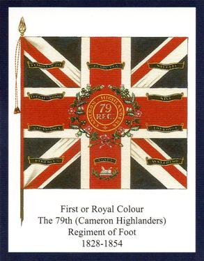 2012 Regimental Colours : The Queen's Own Cameron Highlanders 2nd Series #3 First or King's Colour The 79th (Cameron Highlanders) Regiment of Foot 1828-1854 Front