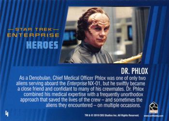 2019 Rittenhouse Star Trek Enterprise Archives Series 2 Heroes & Villains #4 Dr. Phlox Back