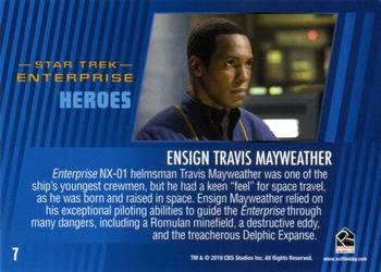 2019 Rittenhouse Star Trek Enterprise Archives Series 2 Heroes & Villains #7 Ensign Travis Mayweather Back