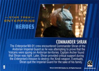2019 Rittenhouse Star Trek Enterprise Archives Series 2 Heroes & Villains #9 Commander Shran Back