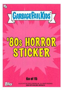 2019 Topps Garbage Pail Kids: Revenge of Oh, the Horror-ible! #6a Branded Brewster Back