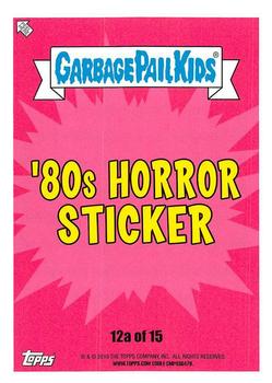 2019 Topps Garbage Pail Kids: Revenge of Oh, the Horror-ible! #12a Hypodermic Herbert Back