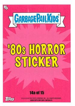 2019 Topps Garbage Pail Kids: Revenge of Oh, the Horror-ible! #14a Bobby Gum Back