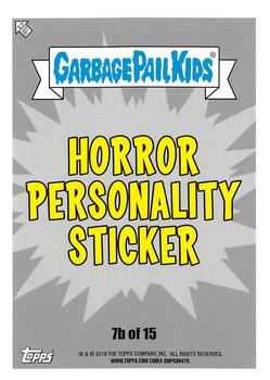 2019 Topps Garbage Pail Kids: Revenge of Oh, the Horror-ible! #7b Horace Host Back