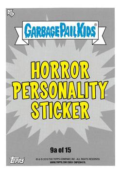 2019 Topps Garbage Pail Kids: Revenge of Oh, the Horror-ible! #9a Alfred Presents Back