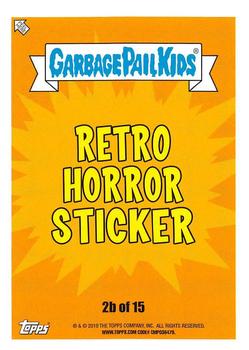 2019 Topps Garbage Pail Kids: Revenge of Oh, the Horror-ible! #2b Horror Maggie-Zine Back