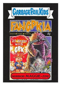 2019 Topps Garbage Pail Kids: Revenge of Oh, the Horror-ible! #2b Horror Maggie-Zine Front