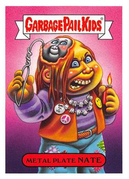 2019 Topps Garbage Pail Kids: Revenge of Oh, the Horror-ible! #4b Metal Plate Nate Front
