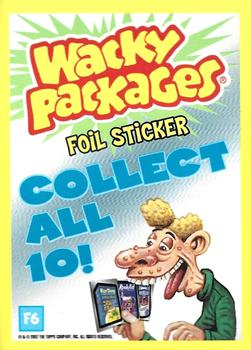 2007 Topps Wacky Packages All-New Series 5 - Foil Stickers #F6 Hacks Back
