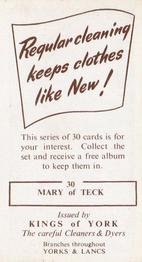 1954 Kings of York Kings and Queens of England #30 Mary of Teck Back