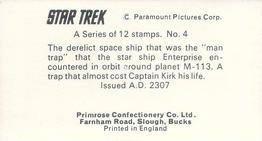 1971 Primrose Confectionery Star Trek #4 The derelict space ship that was the 