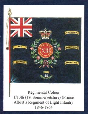 2011 Regimental Colours : The Somerset Light Infantry (Prince Albert's) 2nd Series #2 Regimental Colour 1/13th (1st Somersetshire) (Prince Albert's Regiment of Light Infantry) 1846-1864 Front