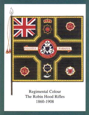 2004 Regimental Colours : The Sherwood Foresters (Nottinghamshire and Derbyshire Regiment) 1st Series #6 Regimental Colour The Robin Hood Rifles 1860-1908 Front