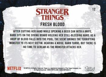 2019 Topps Stranger Things Welcome to the Upside Down #12 Fresh Blood Back