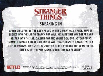 2019 Topps Stranger Things Welcome to the Upside Down #23 Sneaking in Back