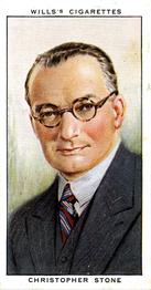 1934 Wills's Radio Celebrities #8 Christopher Stone Front