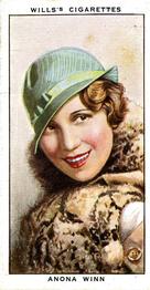 1934 Wills's Radio Celebrities #25 Anona Winn Front