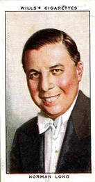 1934 Wills's Radio Celebrities #40 Norman Long Front