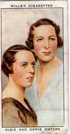 1934 Wills's Radio Celebrities #41 Elsie and Doris Waters Front