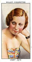 1934 Wills's Radio Celebrities #42 Janet Joye Front