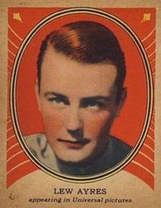 1937 Shelby Gum Hollywood Screen Stars (R68) #17 Lew Ayres Front