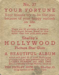 1937 Shelby Gum Hollywood Screen Stars (R68) #37 Tala Birell Back