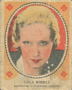1937 Shelby Gum Hollywood Screen Stars (R68) #37 Tala Birell Front