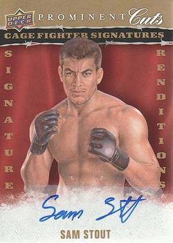 2009 Upper Deck Prominent Cuts - Cage Fighter Signatures Renditions #CFSR-SS Sam Stout Front